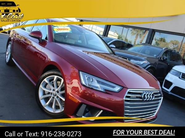 2019 Audi A4 Premium Plus sedan Matador Red Metallic 1