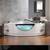 Empava 59" Hydrotherapy Corner Whirlpool Bathtub with Faucet 8 thumbnail