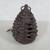 Pine Cone Heavy Cast Iron Brown Candle Holder Garden Lantern 9" New 3 thumbnail