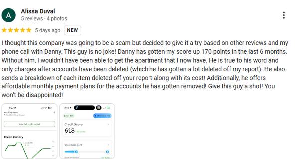 Pay After Deletion Credit Repair w/Great Verified Reviews 1
