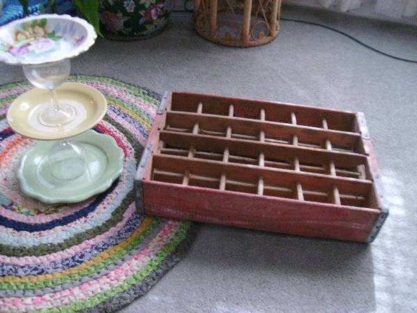 vintage coca cola wood case holder 1