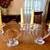 Vintage Handblown Glass Dual Candelabra w/ Loop Design 5 thumbnail