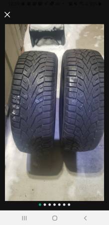 Two winter tires 5/32 thread 225/60R18 1
