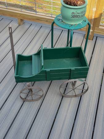 Antique Green Wagon 1