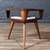 Mid-Century Modern Triangular Two-Tier Side Table w/ Bookshelf, c.1950 2 thumbnail