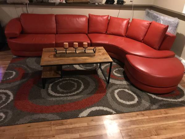 Leather  Sectional 1