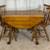 Double Drop Leaf Dining Table with 2 Extensions & 6 Chairs 11 Pieces! 8 thumbnail