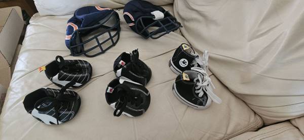 BUILD A BEAR Chicago Bears Clothing and cleats, Gym Shoes. Buy what you need 1