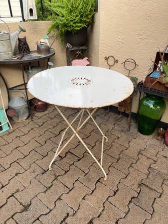 Vintage Folding Outdoor Table 1