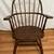 Vintage Winsor Style Barrel Spindle Bow Back Wood Arm Chair 1 thumbnail