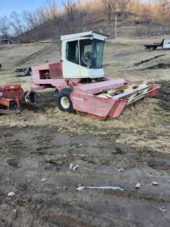 Hesston windrower 1