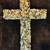 Large Handmade Natural Stone Mosaic Wall Cross – 20" x 15" 4 thumbnail