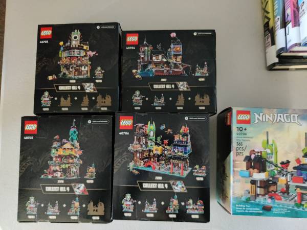 LEGO Micro Ninjago City, docks, markets, gardens - $120 (menlo park)63471453879171121