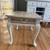 Refinished Side Table with Drawer – Paint-Washed Wood & Soft Gray 2 thumbnail