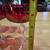 Vintage Ruby Red Champagne Coupe Glasses Clear Stem Set of 8 2 thumbnail