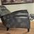 Gray Leather Pushback Recliner 2 thumbnail