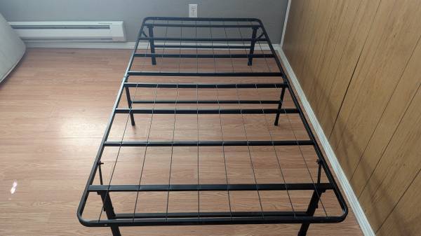 Single Mattress Size Portable Folding Cot Foldup Guest Bed Frame 1