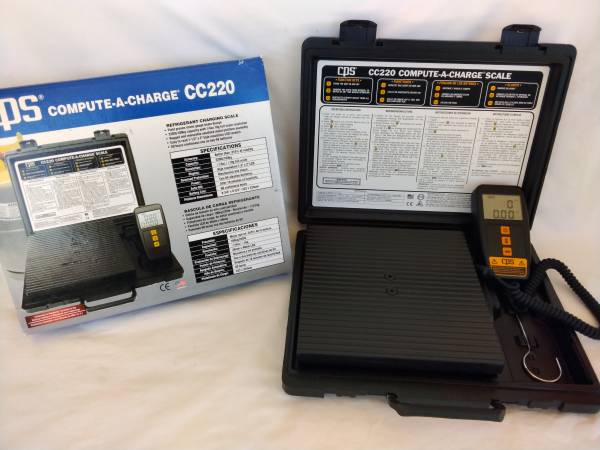 CPS CC220 Digital Refrigerant Charging Scale Brand New In Box 1