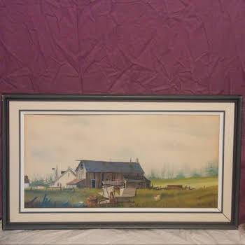 ART - 1974 Original Painting by Gerald V. Lilly "Faded Memories" 1