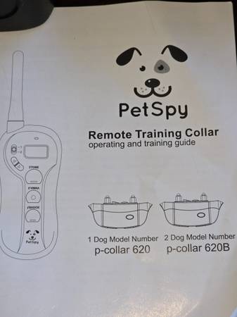 Dog training collars 2 pack remote controlled (PetSpy) 1