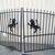 14' Wrought Iron Roaring Lion Gate 1 thumbnail