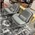 2 Blue Dot Gray Field Lounge Chairs EACH 3 thumbnail