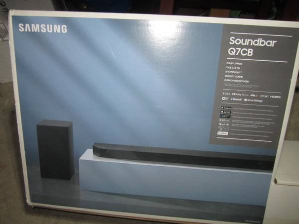 New Sealed Box Samsung HW-Q7CB 3.1.2 Channel Soundbar Speakers - $280 (Sparks)63471086627329121