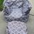 Big Joe Cube Quatrafoil Printed Smartmax Chair with Ottoman Gray 1 thumbnail