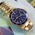 Rare Royal Blue Solid 18k Gold Rolex Submariner Full Set 2021 RSC 2 thumbnail