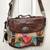 Fossil 1954 Live Vtg Maddox Colorful Patchwork Satchel Leather Handbag 2 thumbnail