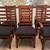 6 Coaster Solid Wood Ladder Back Dining Chairs w/ New Upholstery 4 thumbnail