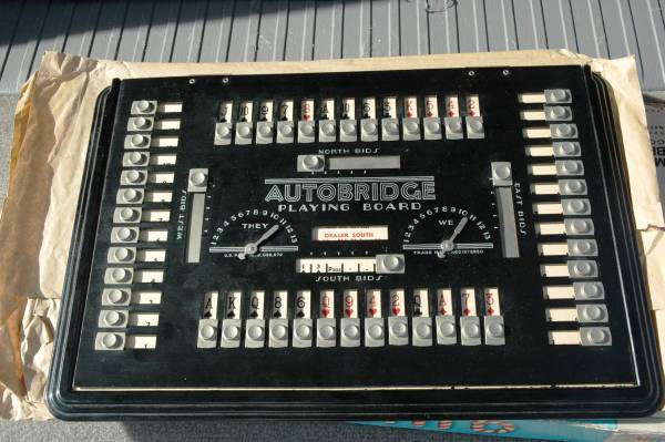 Autobridge Metal Playing Board Bridge Game 1950s 1