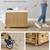 Rolling Laundry Hamper Wicker Basket with Lid, 42.3 Gallons (160 L) 3 thumbnail