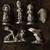 Group Of 6 Vintage Pewter Figurines 19 thumbnail