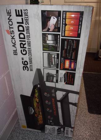 BLACKSTONE (36”) ORGINAL GRIDDLE (NEW IN BOX) with 5 ACCESSORIES, NEW 1