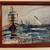 signed Morris Katz oil board painting art abstract impressionist boat 1 thumbnail
