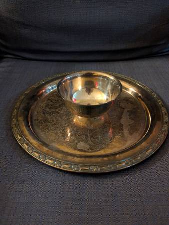 Wm. A. Rogers by Oneida Silversmith Silver Chip and Dip Serving Tray 1