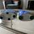 Charming set of Blue speckled spongeware Ceramic Cats 8 thumbnail