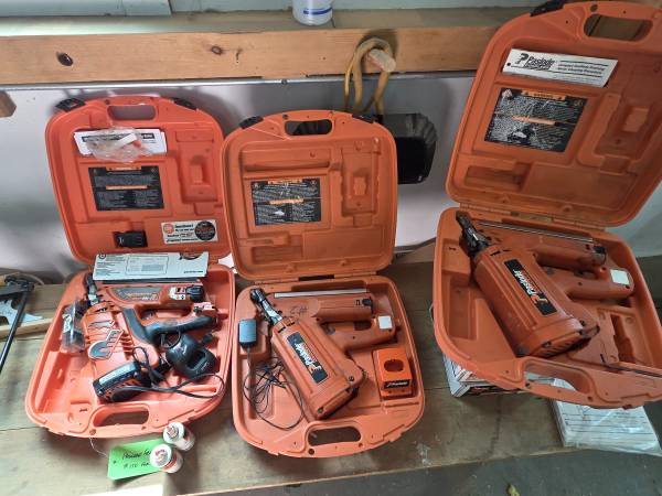 Paslode framing nailers - group of 3 with nails 1