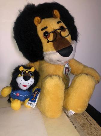 2 Hubert the Lion Harris Trust Bank 26" Plush Toy TAGS 1