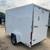 New 6x12 Enclosed Cargo Trailer, white, side door, ramp stk#11120 4 thumbnail