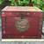 Vintage Wooden Oriental Tea Chest w/Painted Decoration 1 thumbnail