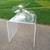 Mod Retro Clear Acrylic Lucite Side or End Table and Magazine Holder 4 thumbnail