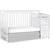 5-in-1 convertible crib with changer White 2 thumbnail