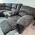 Sectional Grey Couch 2 Recliners 6 thumbnail