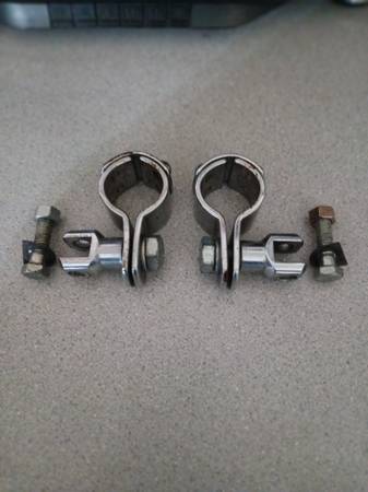2 Harley-Davidson Brand Engine Guard Brackets  with hardware 1