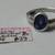 Solitaire Oval Blue Sapphire 1 Carat Sterling Silver Ring Size 9.5 7 thumbnail