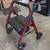 Walker - Nova STAR Heavy Duty Rollator, 450 lb. Weight Capacity, Red 1 thumbnail