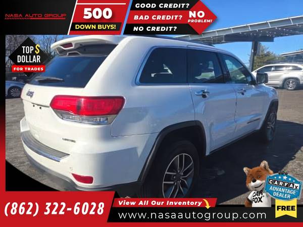 2019 Jeep Grand Cherokee Limited 4x4 4 x 4 4-x-4 - $13,495 (The price in this ad is the downpayment)63615065274113123