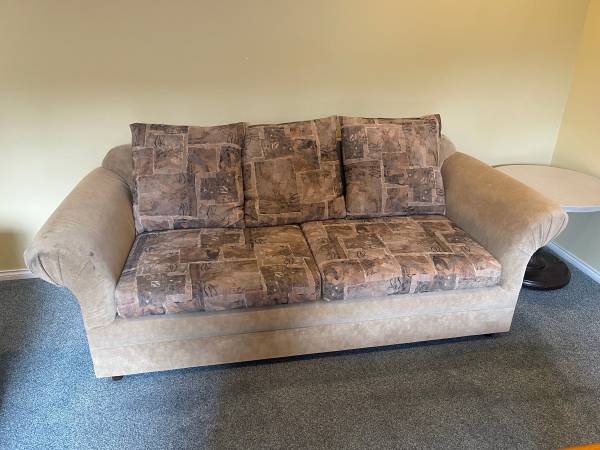 Sofa set, light brown, $150 1